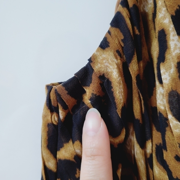 Spiegel Leopard Print Silk Dress - Picture 7 of 11